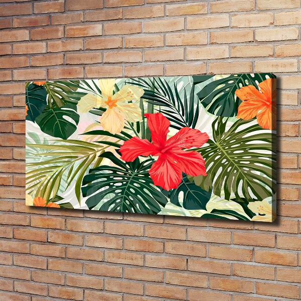 Foto op canvas Hawaiiaanse bloemen