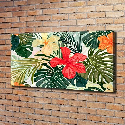 Foto op canvas Hawaiiaanse bloemen