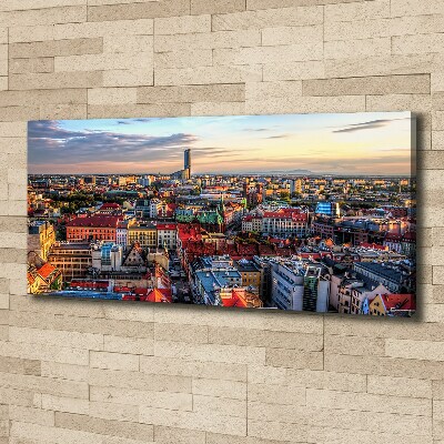 Foto op canvas Panorama van Wrocław