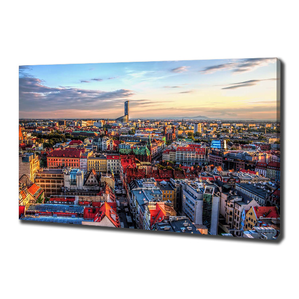 Foto op canvas Panorama van Wrocław