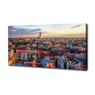Foto op canvas Panorama van Wrocław