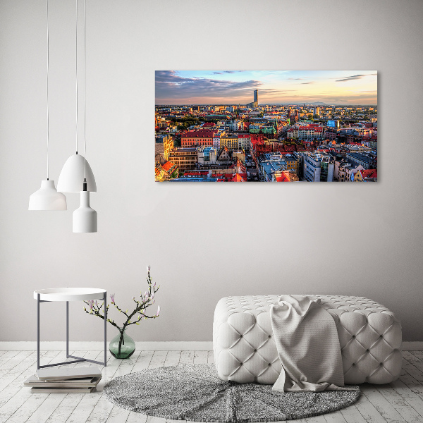 Foto op canvas Panorama van Wrocław