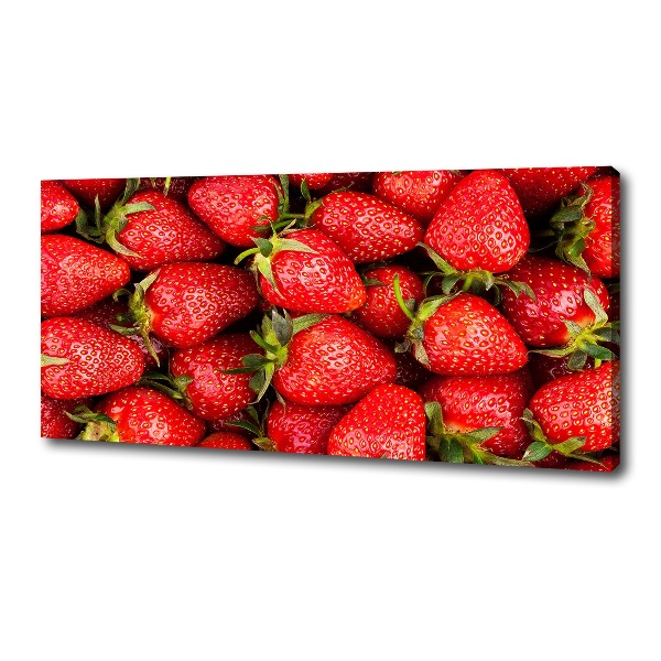Foto canvas Aardbeien