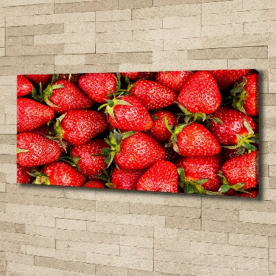 Foto canvas Aardbeien
