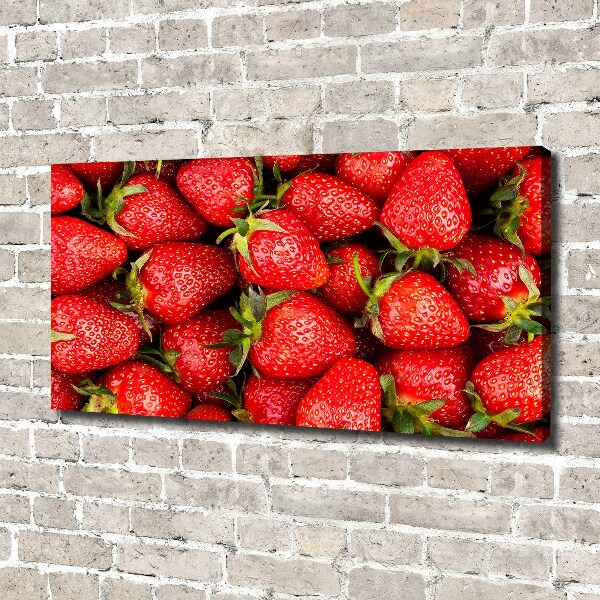 Foto canvas Aardbeien