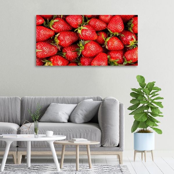 Foto canvas Aardbeien