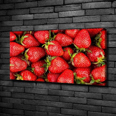 Foto canvas Aardbeien