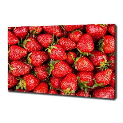 Foto canvas Aardbeien