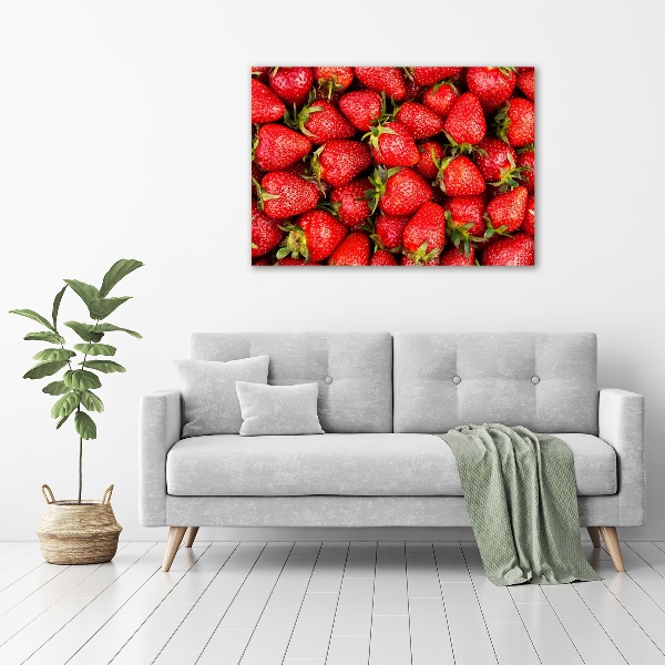 Foto canvas Aardbeien