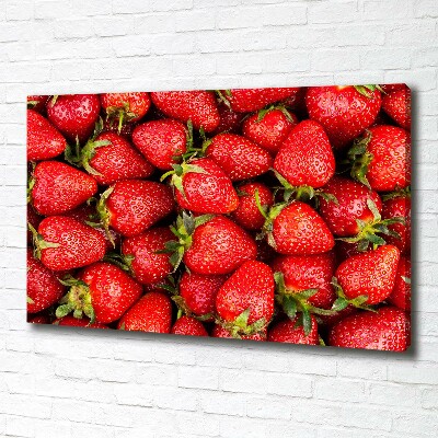 Foto canvas Aardbeien