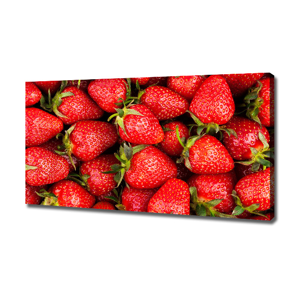 Foto canvas Aardbeien