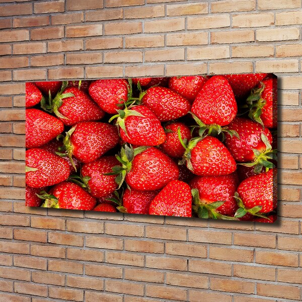 Foto canvas Aardbeien