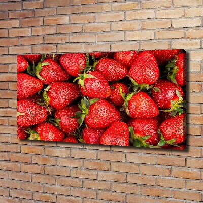 Foto canvas Aardbeien