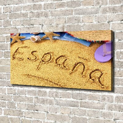 Foto canvas Spaanse inscriptie
