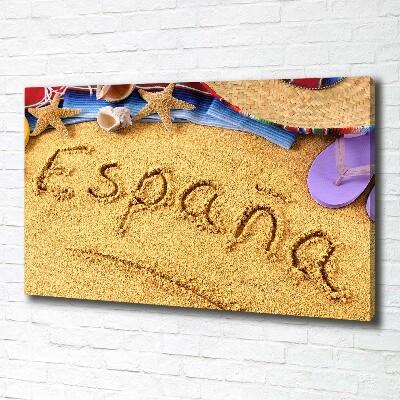 Foto canvas Spaanse inscriptie