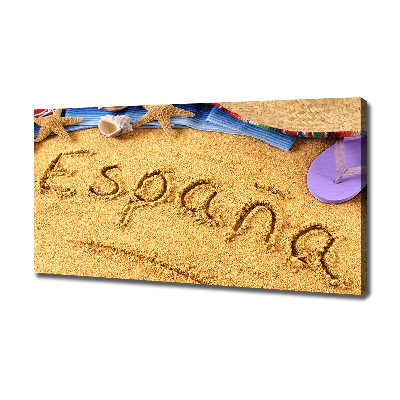 Foto canvas Spaanse inscriptie