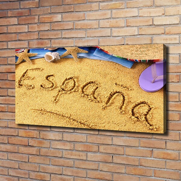 Foto canvas Spaanse inscriptie