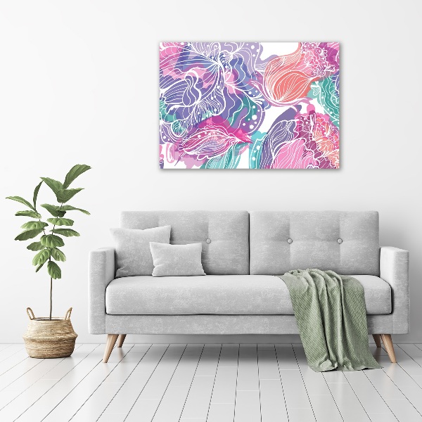 Foto canvas Magische bloemen