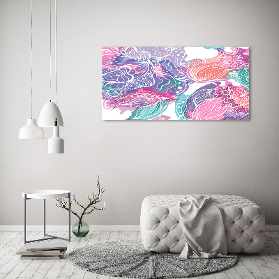 Foto canvas Magische bloemen