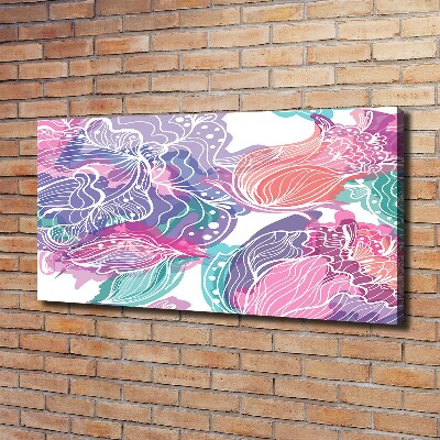Foto canvas Magische bloemen