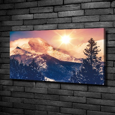 Canvas foto Colorado-bergen