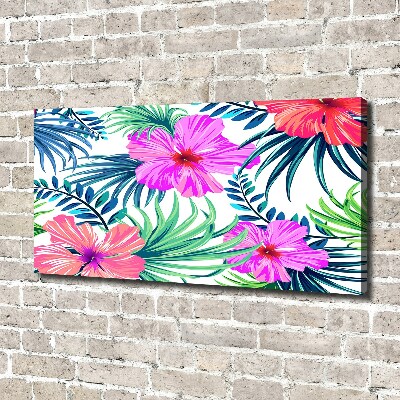 Foto op canvas Hawaiiaanse bloemen