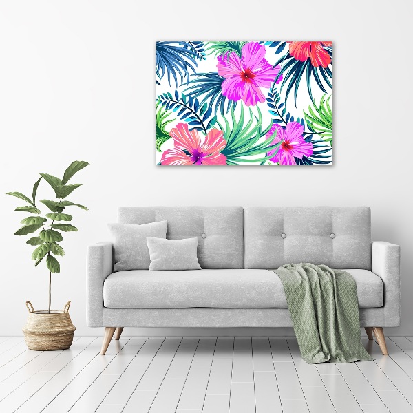 Foto op canvas Hawaiiaanse bloemen