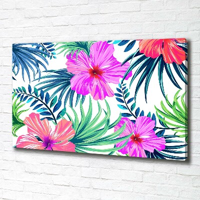 Foto op canvas Hawaiiaanse bloemen