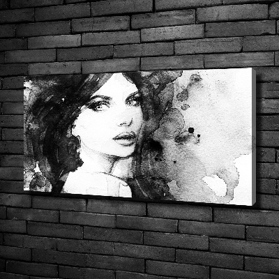 Foto canvas Vrouwenportret