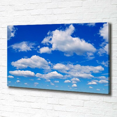 Schilderij op canvas Wolken aan de hemel