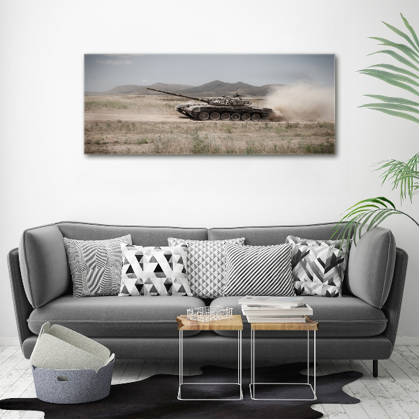 Foto op canvas Tank in de woestijn