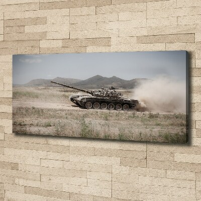 Foto op canvas Tank in de woestijn