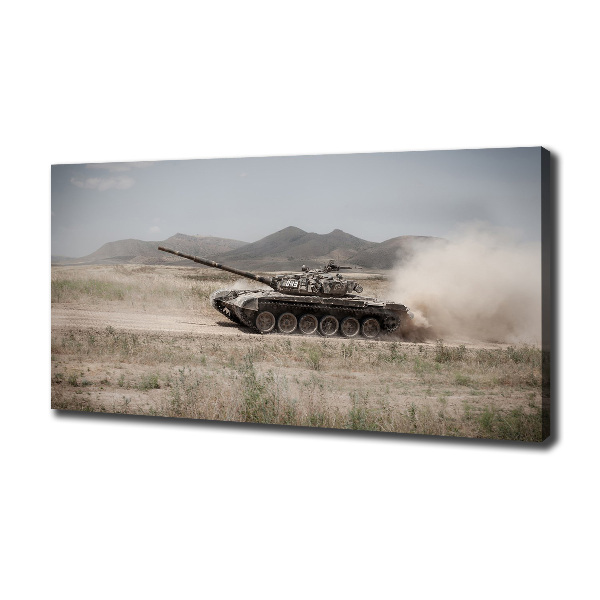 Foto op canvas Tank in de woestijn