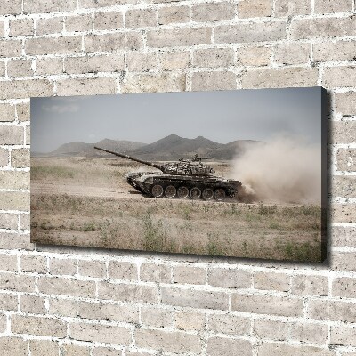 Foto op canvas Tank in de woestijn