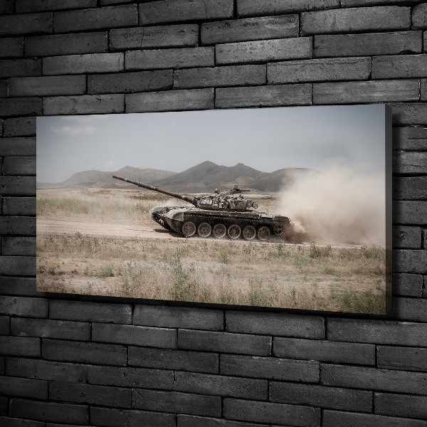 Foto op canvas Tank in de woestijn