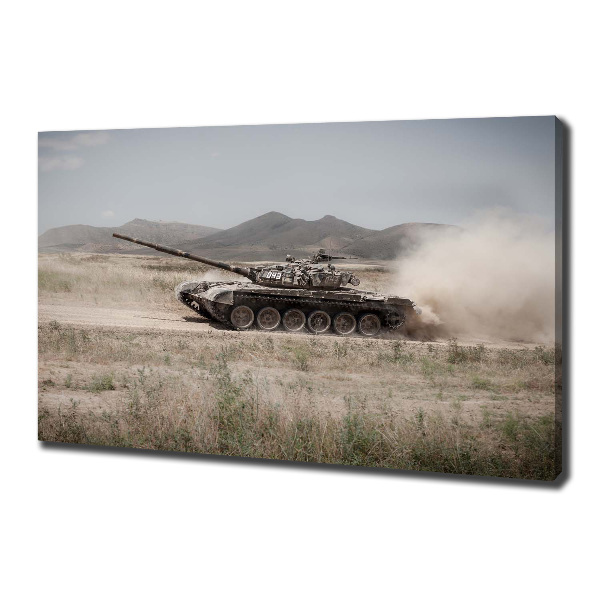 Foto op canvas Tank in de woestijn