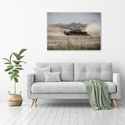 Foto op canvas Tank in de woestijn