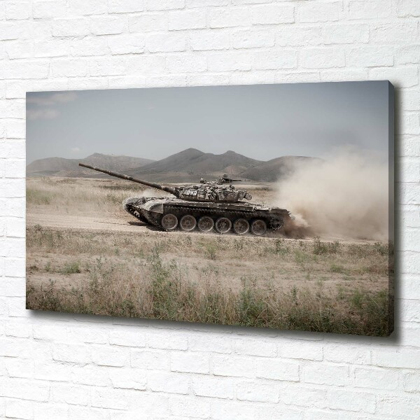 Foto op canvas Tank in de woestijn