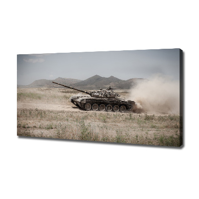 Foto op canvas Tank in de woestijn
