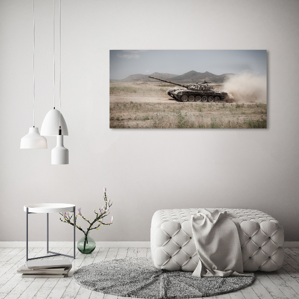 Foto op canvas Tank in de woestijn