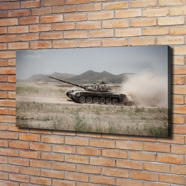Foto op canvas Tank in de woestijn