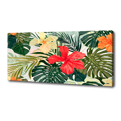 Canvas foto Hawaiiaanse bloemen