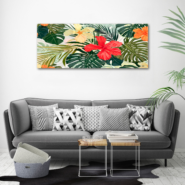 Canvas foto Hawaiiaanse bloemen