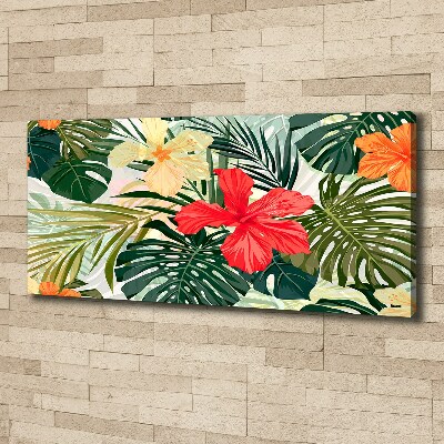 Canvas foto Hawaiiaanse bloemen