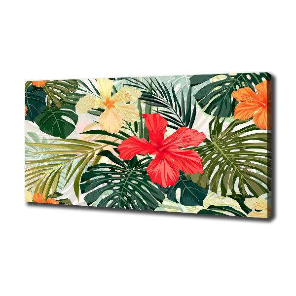 Canvas foto Hawaiiaanse bloemen