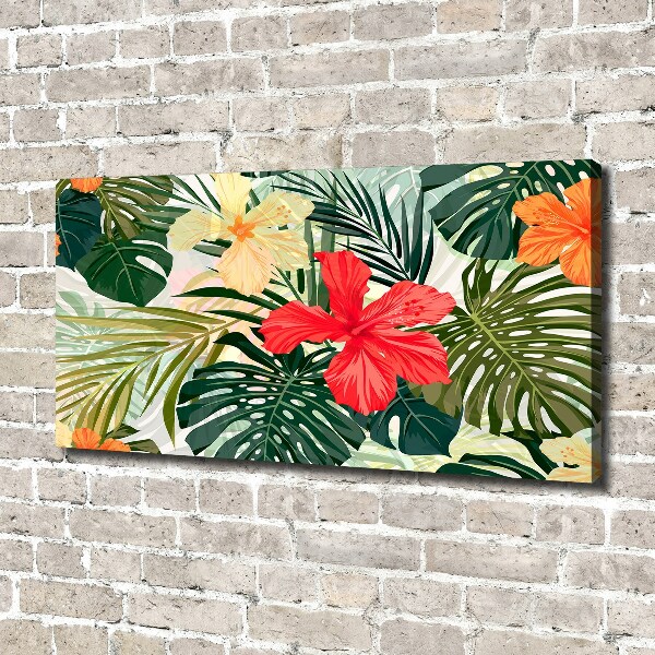 Canvas foto Hawaiiaanse bloemen