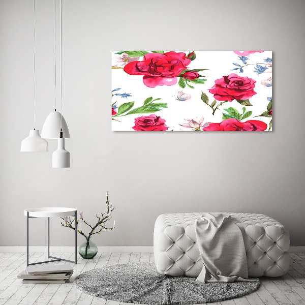 Schilderij op canvas Rode rozen