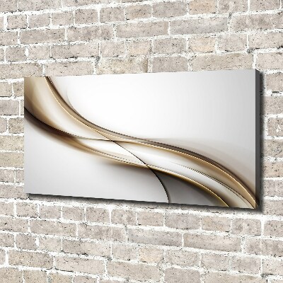 Canvas schilderij Bruine golf