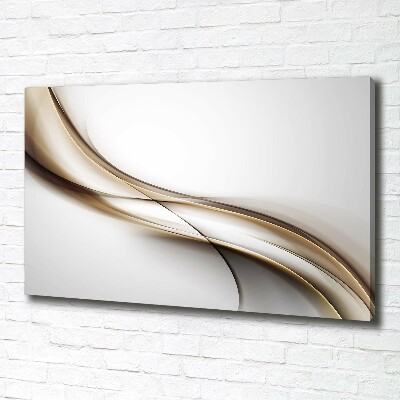 Canvas schilderij Bruine golf