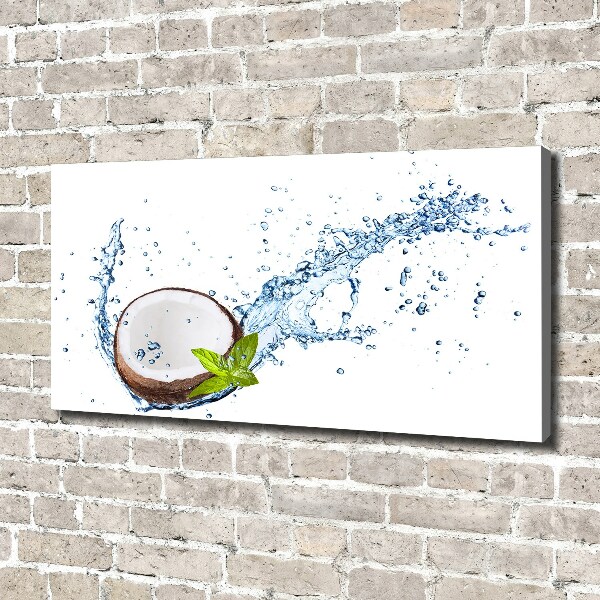 Schilderij op canvas Kokosnoot en water